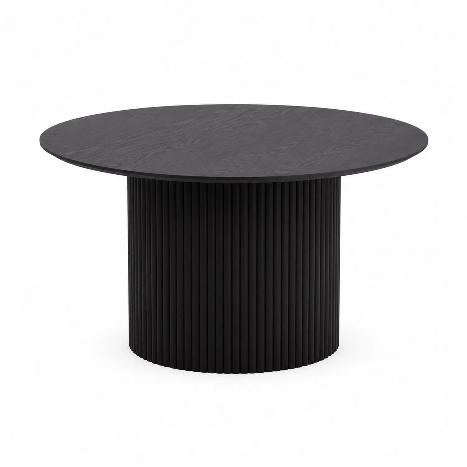 Tavolo da pranzo rotondo in legno nero Ø120 cm
