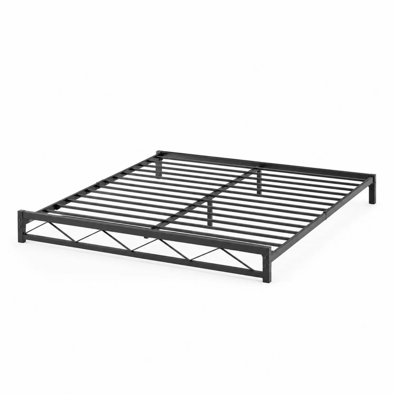 Letto matrimoniale in metallo nero