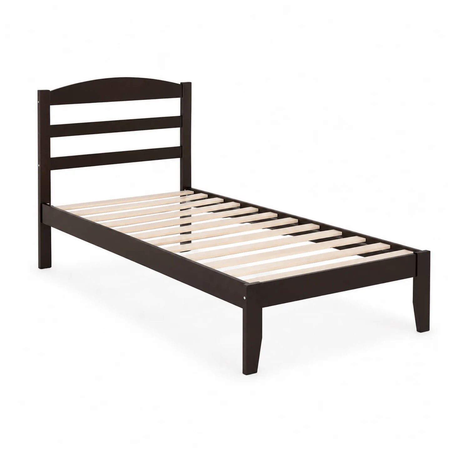 Letto Singolo in Legno Marrone